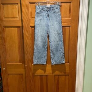 Abercrombie Kids Girls Light Blue Low Rise Baggy Jeans Size 13/14 Regular